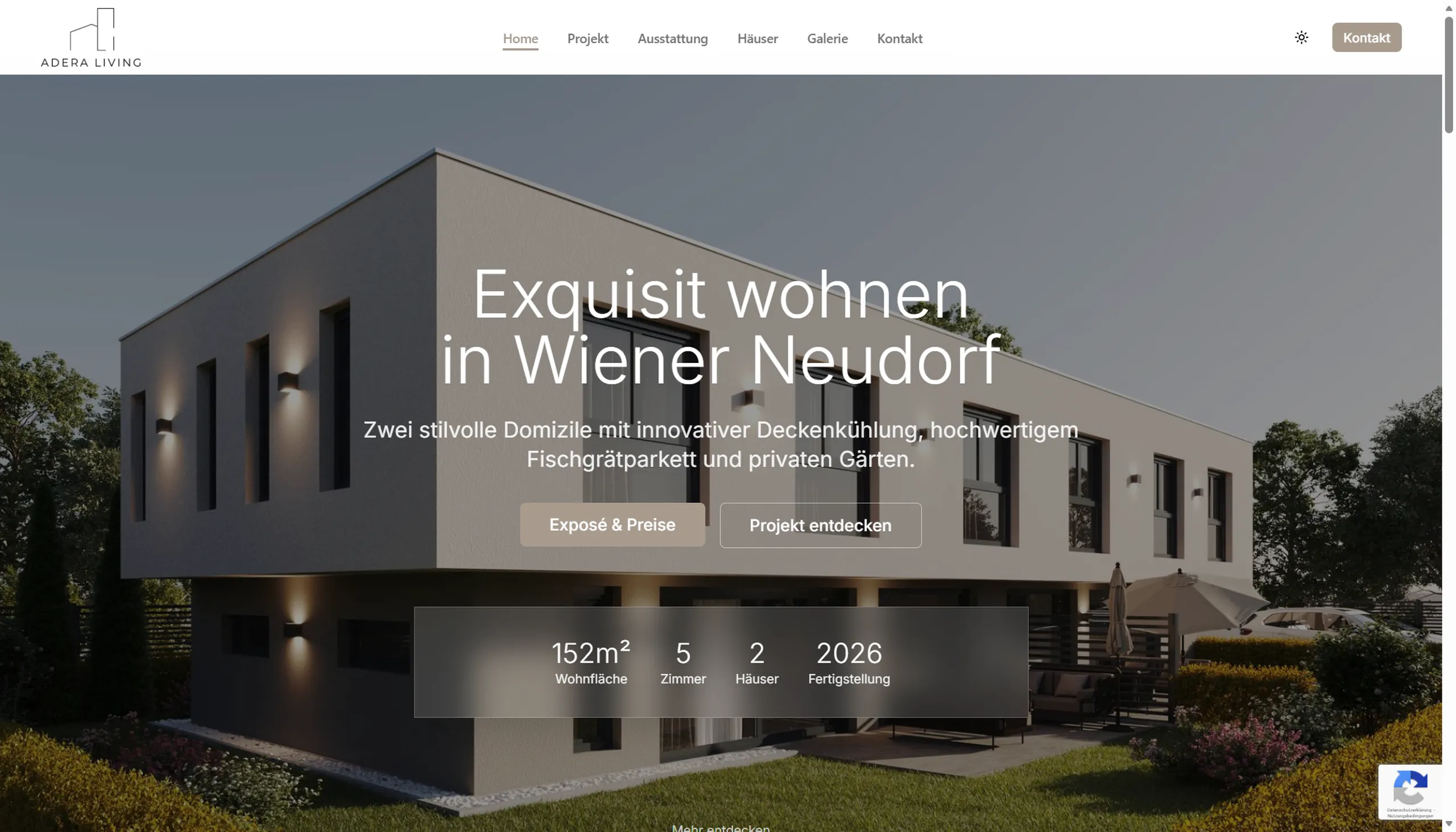 Adera Living – Custom Development Projekt von creatingfaces Wien