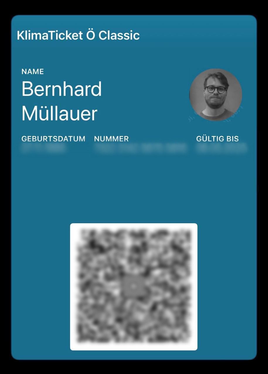 KlimaTicket in der Apple Wallet