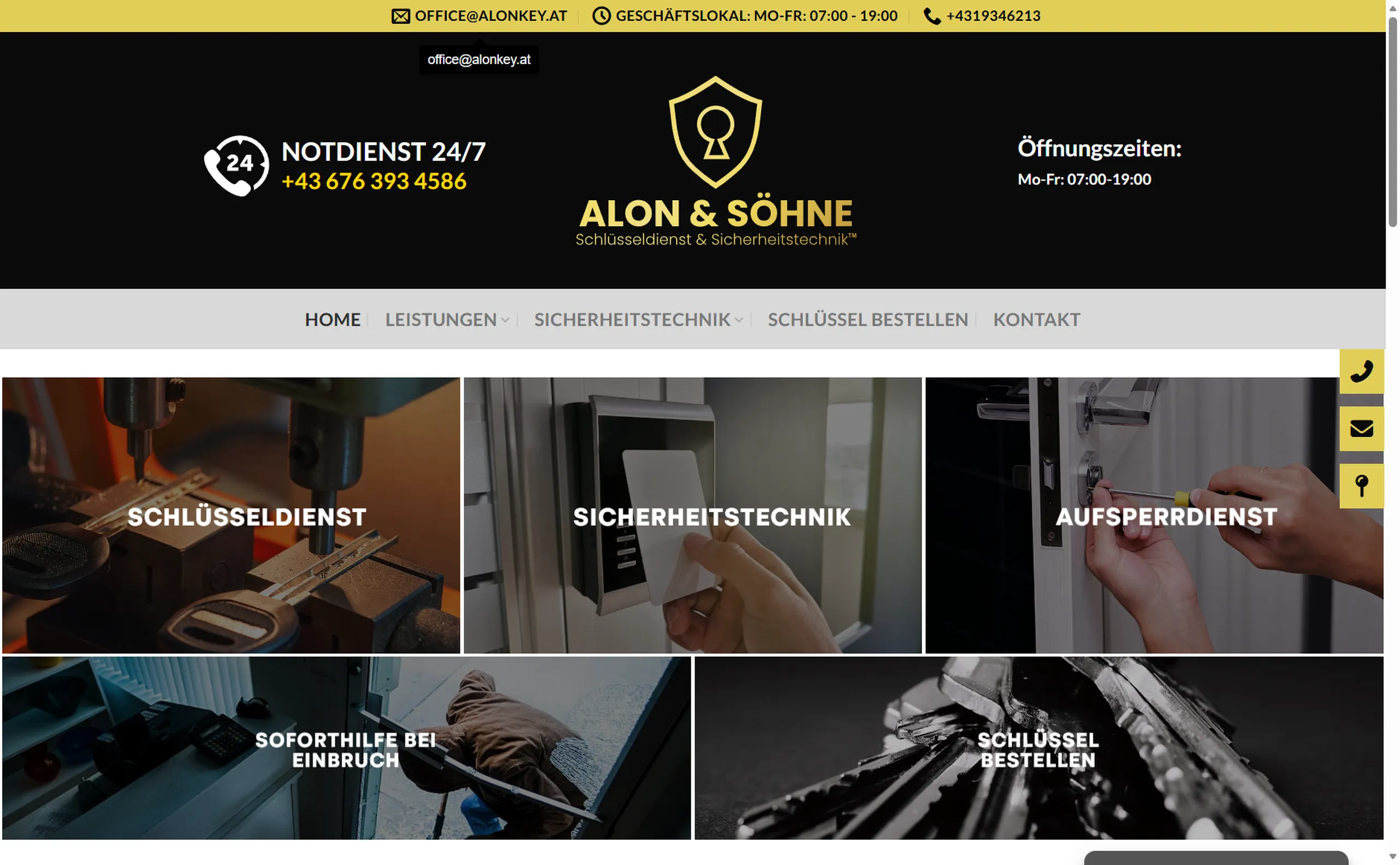 Alon & Söhne – WordPress Projekt von creatingfaces Wien