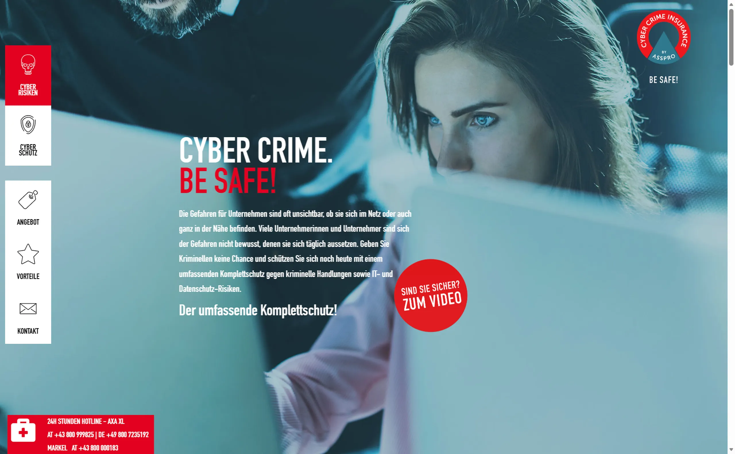 Cyberversicherung – WordPress Projekt von creatingfaces Wien