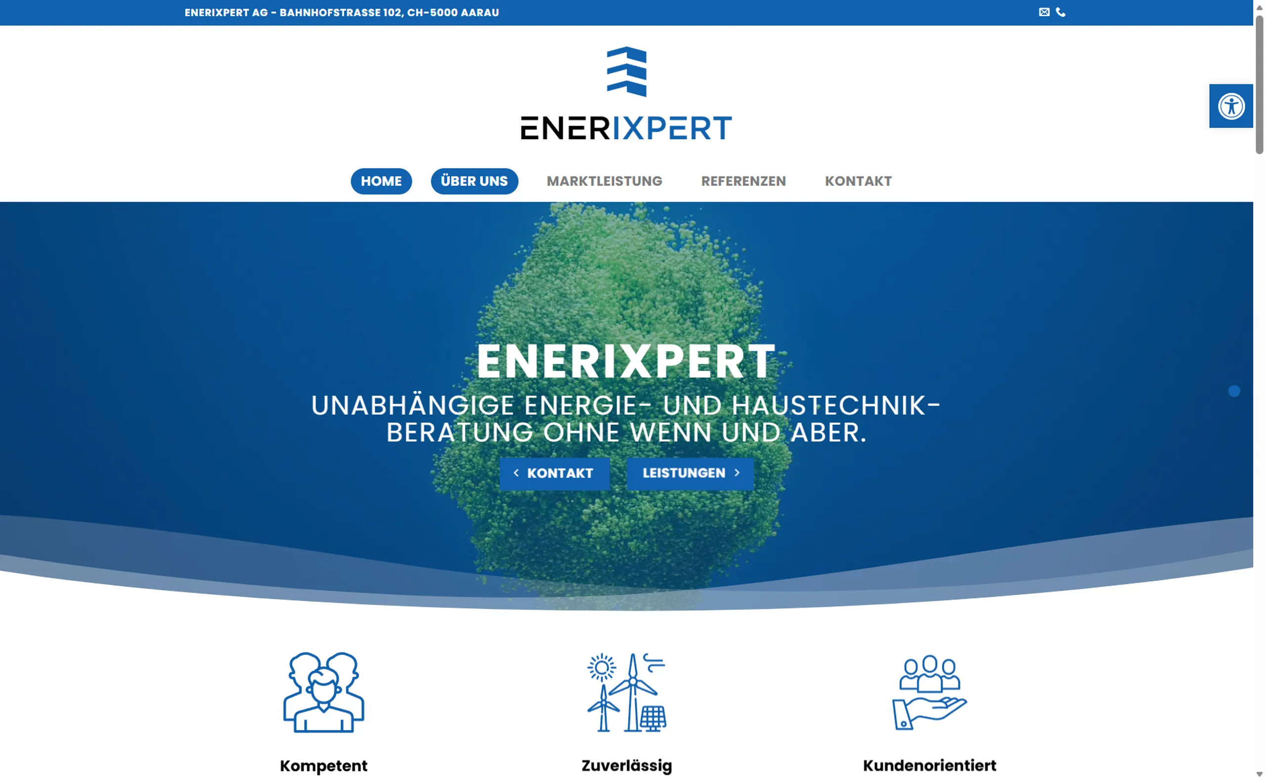 EneriXpert – WordPress Projekt von creatingfaces Wien