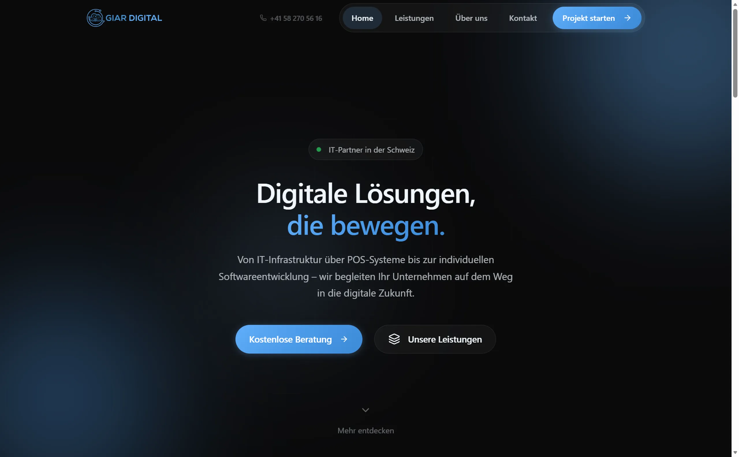 GIAR Digital – Custom Development Projekt von creatingfaces Wien