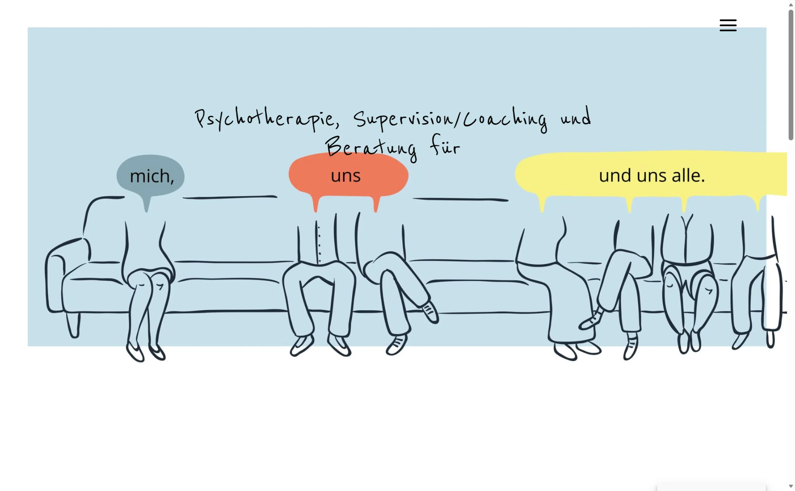 Gruppen-Therapie – WordPress Projekt von creatingfaces Wien