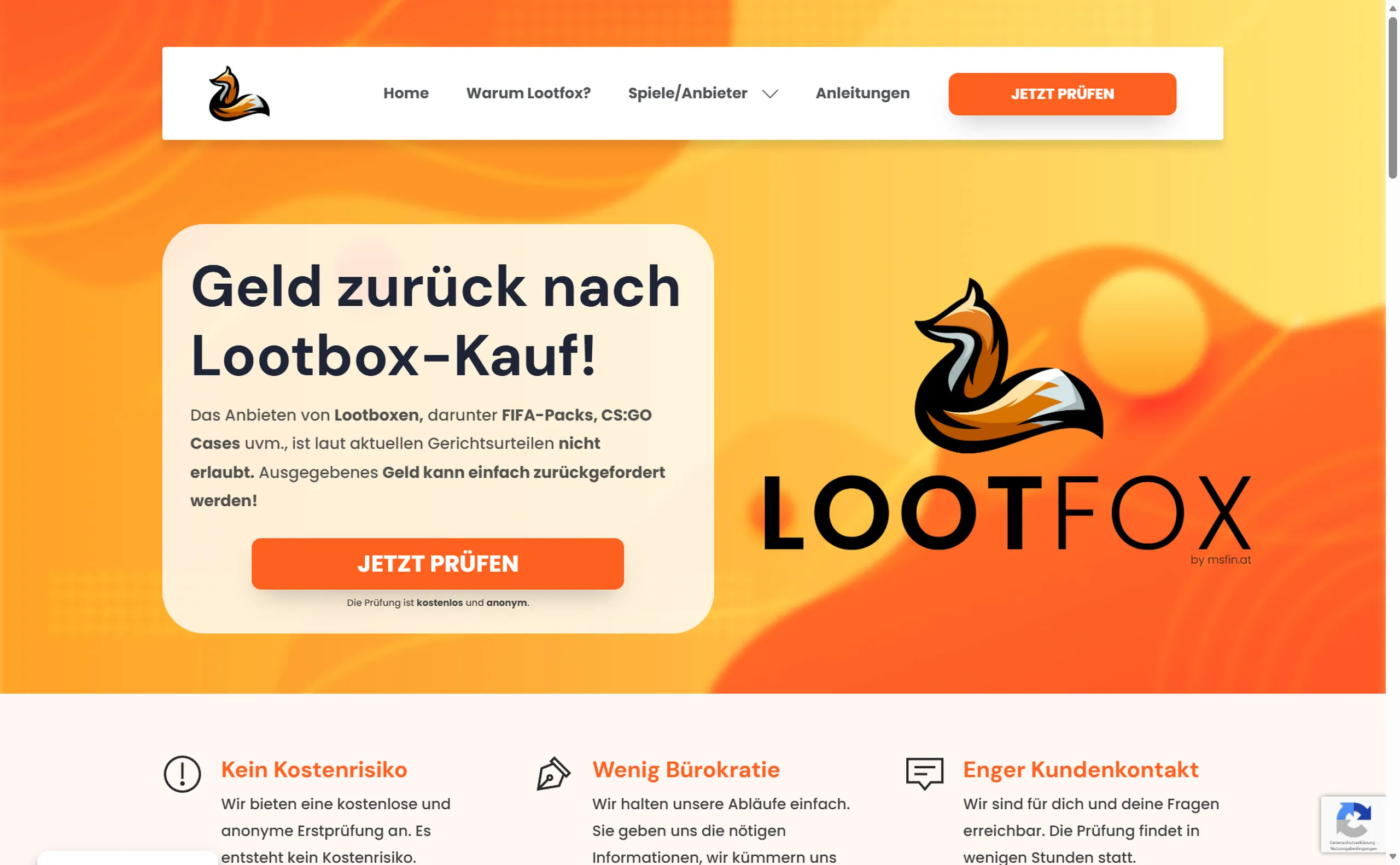 Lootfox – Custom Development Projekt von creatingfaces Wien